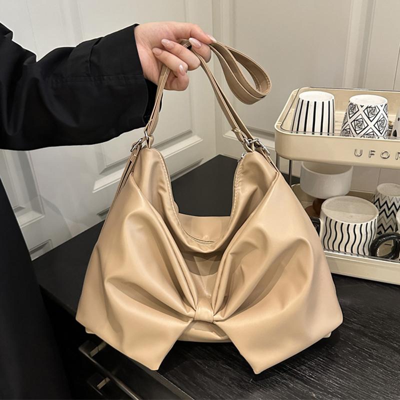 Women's Large Capaci Backpack PU Leather Casual Crossbody Bag Faionable Korean Single Shoulder Bag High-end Soft Texture New