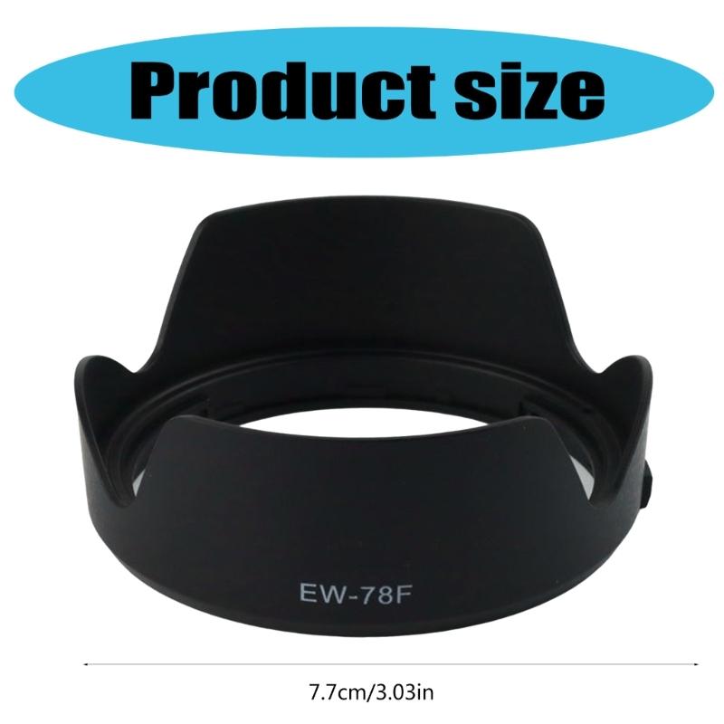 EW78F Lens Hood For RF24-240mm F4-6.3 ISUSM Camera Lens Shade Block Stray Light,Sunshades Compatible for 72mm Filter