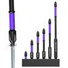 6Pieces Magnetic Non-Slip Drill Bit Portable Magnetic Bit Set Shockproof PH2 Impact Driver Bit Set Magnetic Head