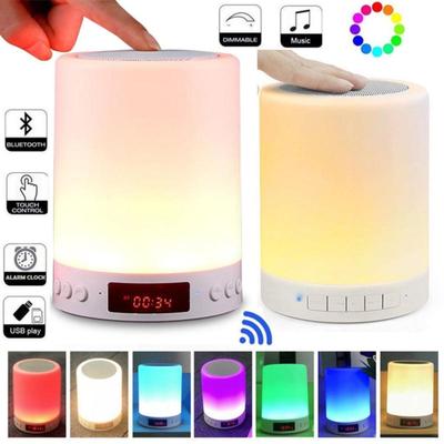 New Bluetooth LED Speaker Music Smart Touch and USB Battery Powered Night D