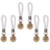 Multipurpose Braided Cotton Loop Towel Clip with Metal Clamp / Multipurpose Cloth Hanger for Home Bathroom