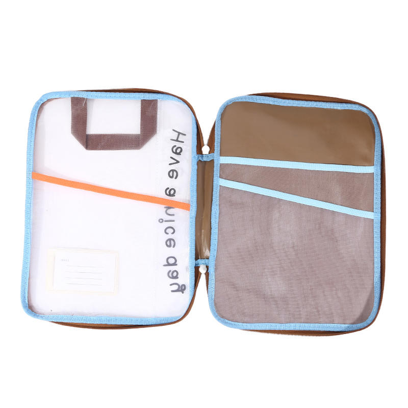 1PC Homework & College Papers Storage Pouch for Books Documents DIY Arts and Crafts Scrapbook Paper Transparent Zipper Document File Pouch