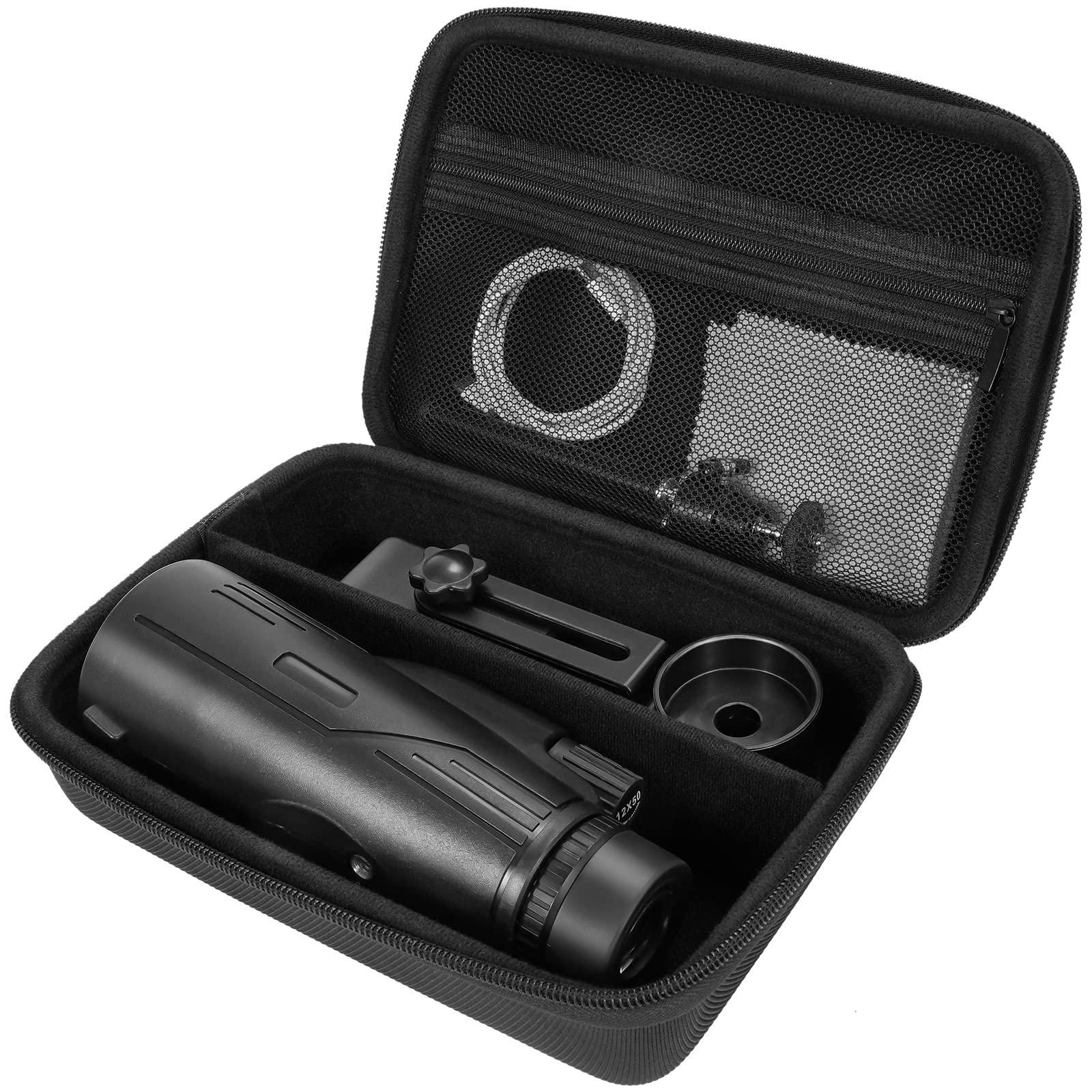 

ProCase Monocular Protective Case Telescope Storage Bag EVA Material Shockproof Waterproof Compatible with Gosky Pankoo Titan Viajero Starscope Tripod чорний