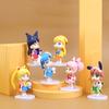 6 Piece Anime Sailor Moon Action Figure Model Gifts Collectible Figurines for Kids 11cm