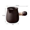 Chinese Ceramic Teapot Durable Tea Maker Kettle with Side Handle Tea Kettle for Restaurant Outdoor Hiking Household Hotel