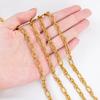 0.5M 1M Open Circle Cross Round Ring Necklace Chain Stainless Steel Link Chains DIY Women Bracelets Jewelry Making Body Chain