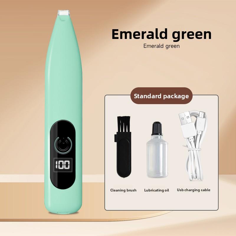 Pet Nail Clipper - Specialized for Dogs and Cats. Pusher for Trimming Fur. Electric Trimmer. Silent Electric Cat Paw Nail Trimming Tool.