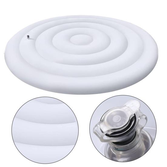 145CM Inflatable Hot Tub Cover Foldable Energy Saving Round Hot Tub Lid
