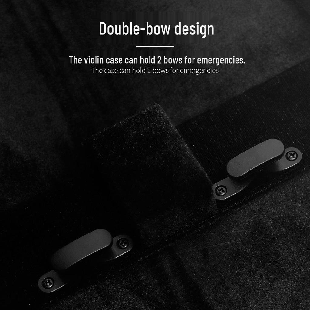 IRIN Lightweight Pressure-Resistant Fiberglass Carbon Fiber Violin Case with Thermometer