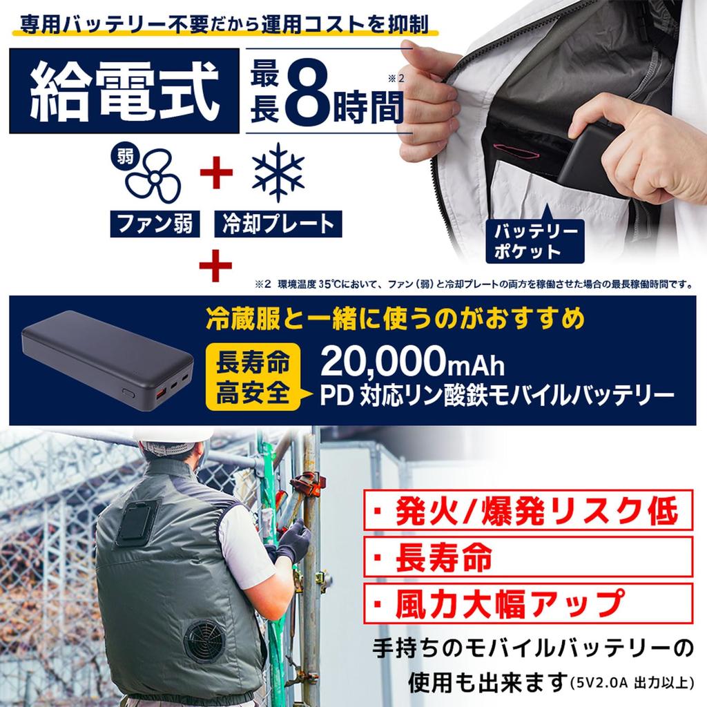 [THANKO] Exceptionally Cooling "Refrigerated Clothing" 2026 Model Vest - Peltier X Fan Hybrid Cooling, Cooling Plate, Fan-equipped Workwear, Heatstrok