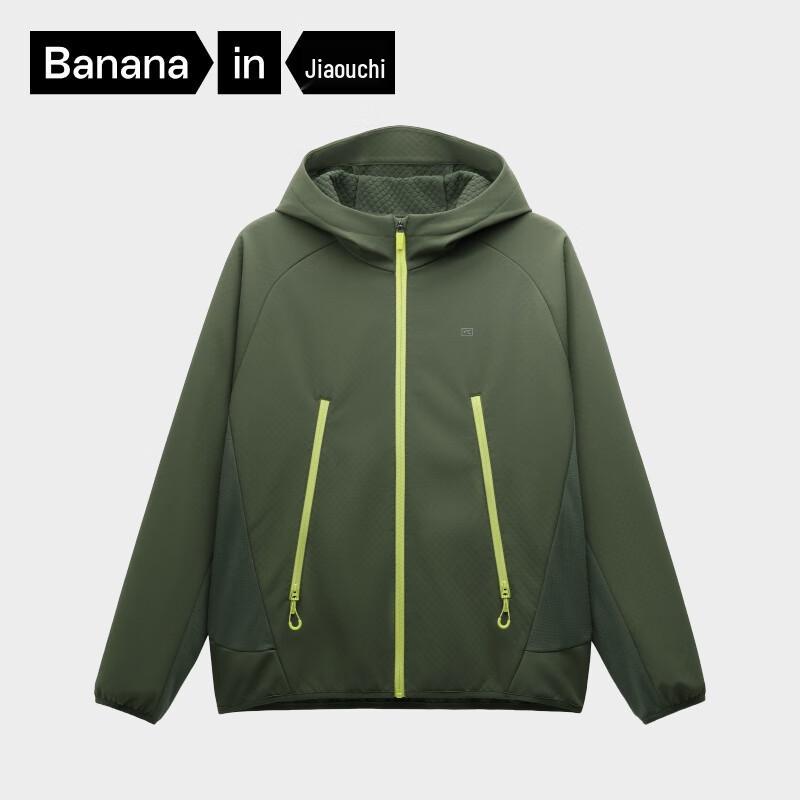 

Bananain Heatskin 501++ Men s Windproof Hooded Softshell Jacket M