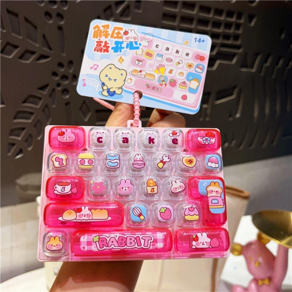 26-Tasten Mini-Tastatur Anhänger Niedliches Design Tastatur Schlüsselanhänger Kinder Tasche Anhänger