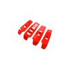 Glass Window Switch Lock Panel Trim 4* For Honda Civic 11th - Bright Red