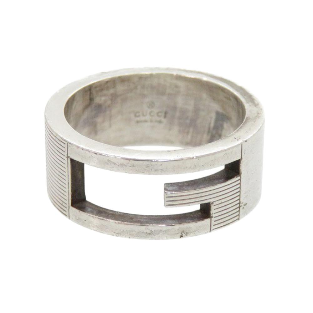 Used AUTHENTIC GUCCI Cutout GRing Silver Silver925 #11(JP Size)