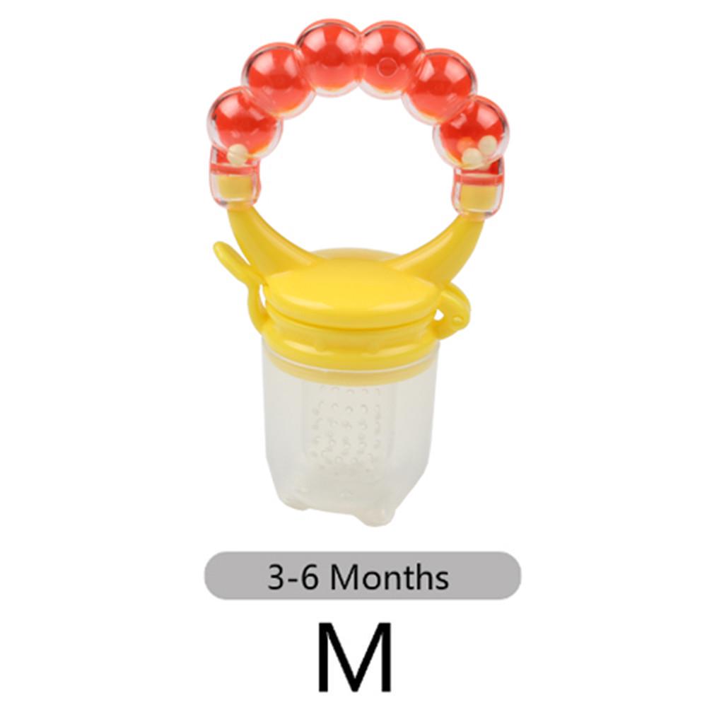 1Pcs Baby Pacifier Fresh Fruits Food Silicone Nipple Holder Funny Rattle Kids Food Feeder Nipples