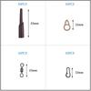 40Pcs Carp Fishing Running Rig Accessories Kit With Run Rig Rings Rubber Tube Rolling Swivels Clips For Carp Terminal Tackle
