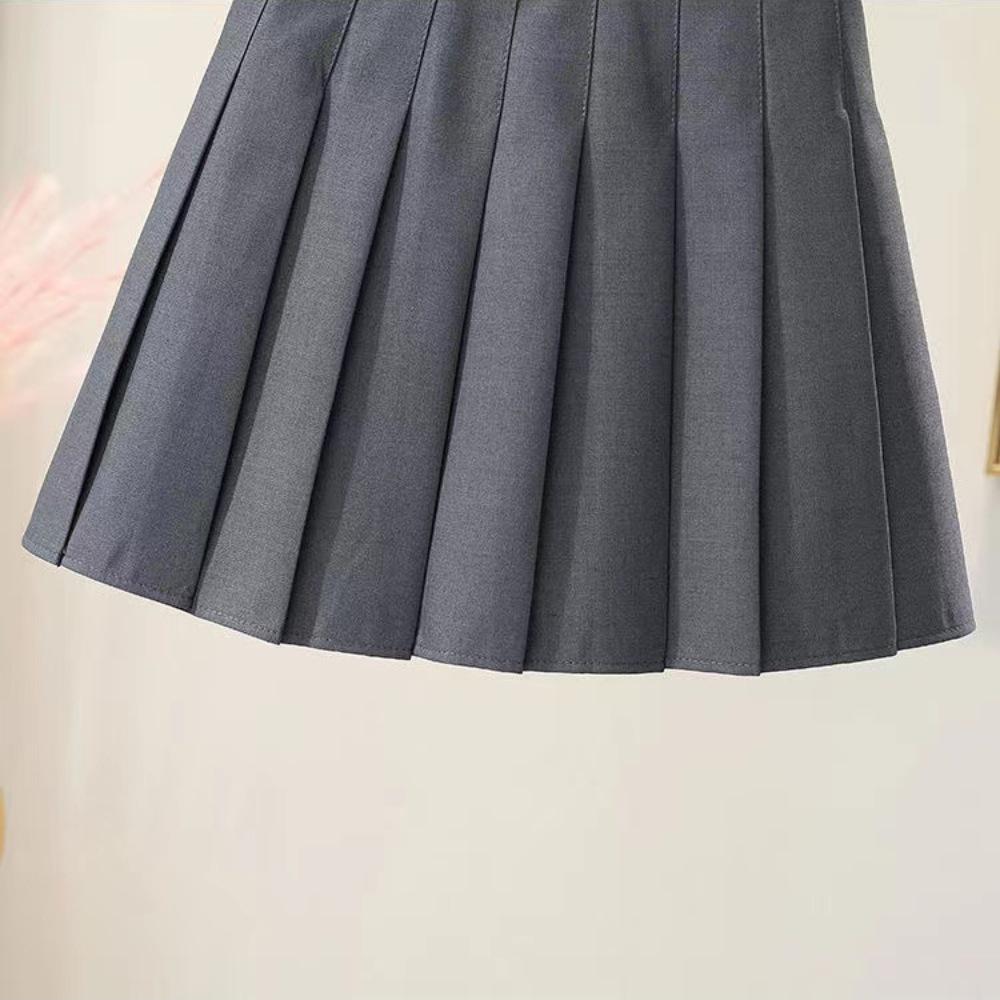 2025 New Summer A-Line Pleated Skirt for Petite Women - High Waist, Versatile, Short Length