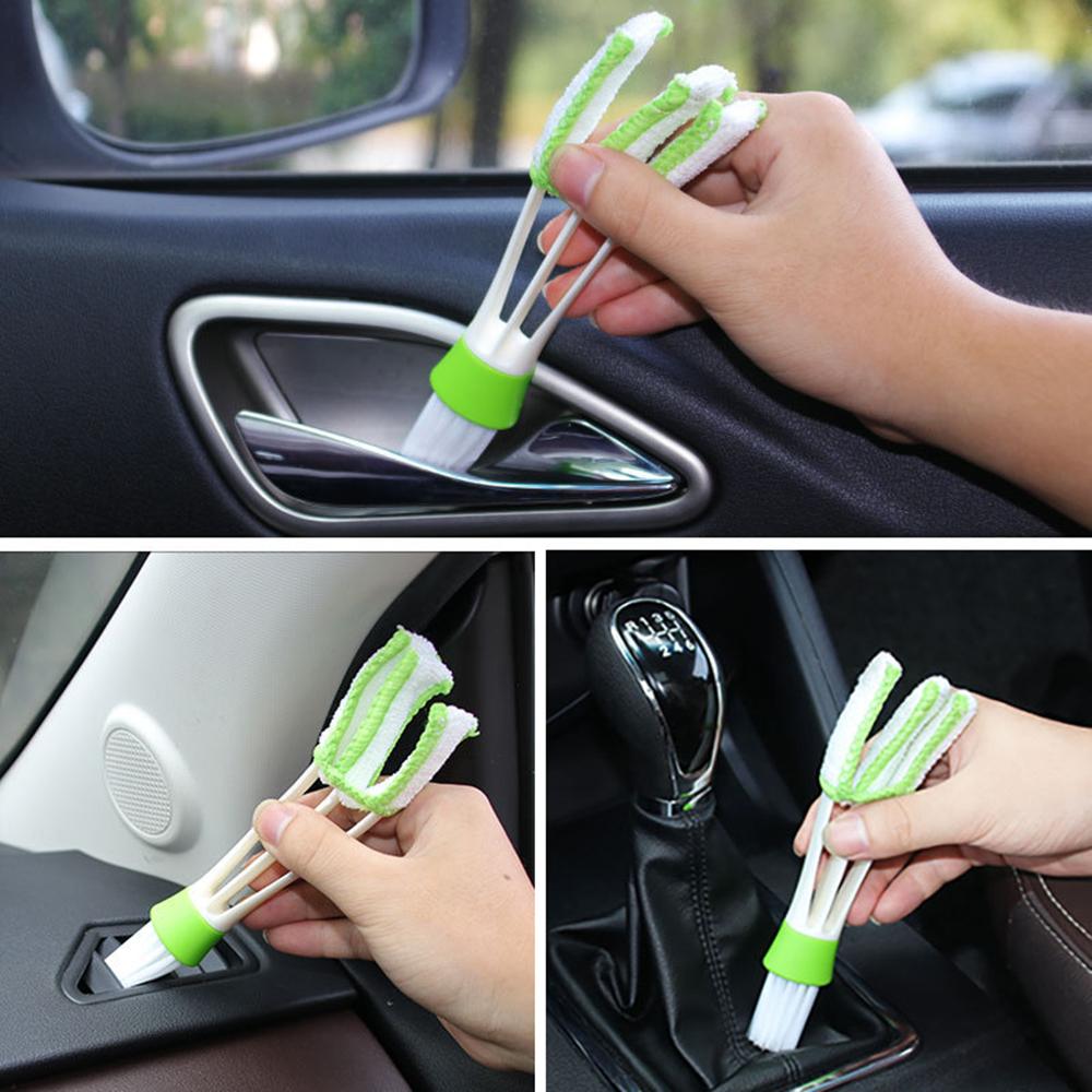 Car Cleaning Brush Plastic Air Conditioner Vent Cleaner Detailing Dust Removal Blinds Duster Outlet Brush Auto