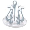 Swan Cup Holder with Rotating Drip Tray Plastic Rotatable Drinking Cup Drainer Stand Rack for Home