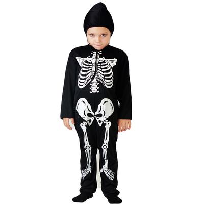 Hot Kids Skeleton Overal Halloween Party Cosplay Scary Kostým Skull Kostým pro