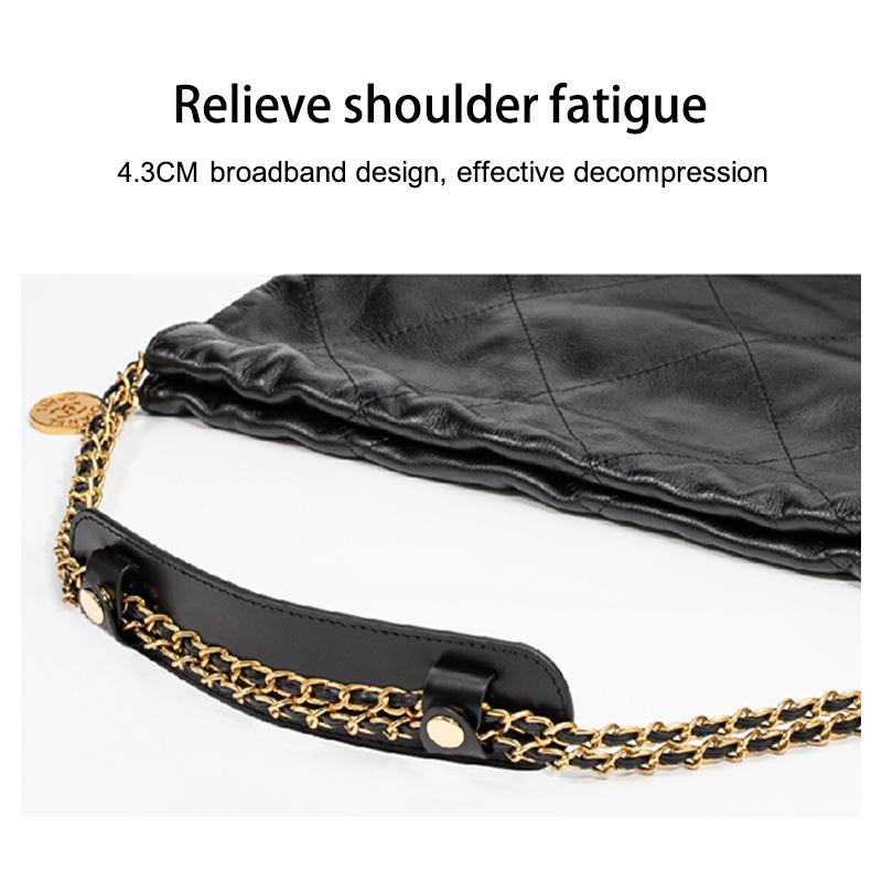 EverToner Fashionable  Leather Bag Strap Handbag  For CH-NEL 22bag Non-slip Shoulder Pad Accessories