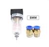 Pneumatic Oil-water Separator Filter AF2000 Single Cup Double Cup Double Filter Water Isolation Air Compressor Automatic Dra
