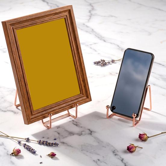 Tablet Phone Support Iron Plate Photo Frame Bracket, Decorative Plates And Picture Frames Nordic Style Home Decor Display Stand, Vertical Stable