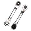1/4 Inch Double Ended Ratchet Wrench Offset Design for Knuckle Protection