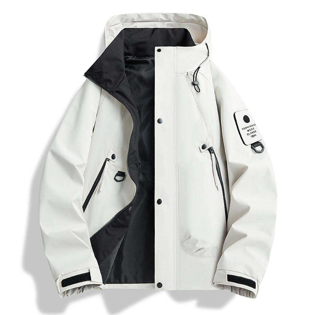 Mrat Wasserdichte Herren-Jacke Mit Kapuze, Atmungsaktiv, Winddicht, Sportbekleidung, Angeln, Jagd, Klettern, Wandern, Schnell Trocknend,