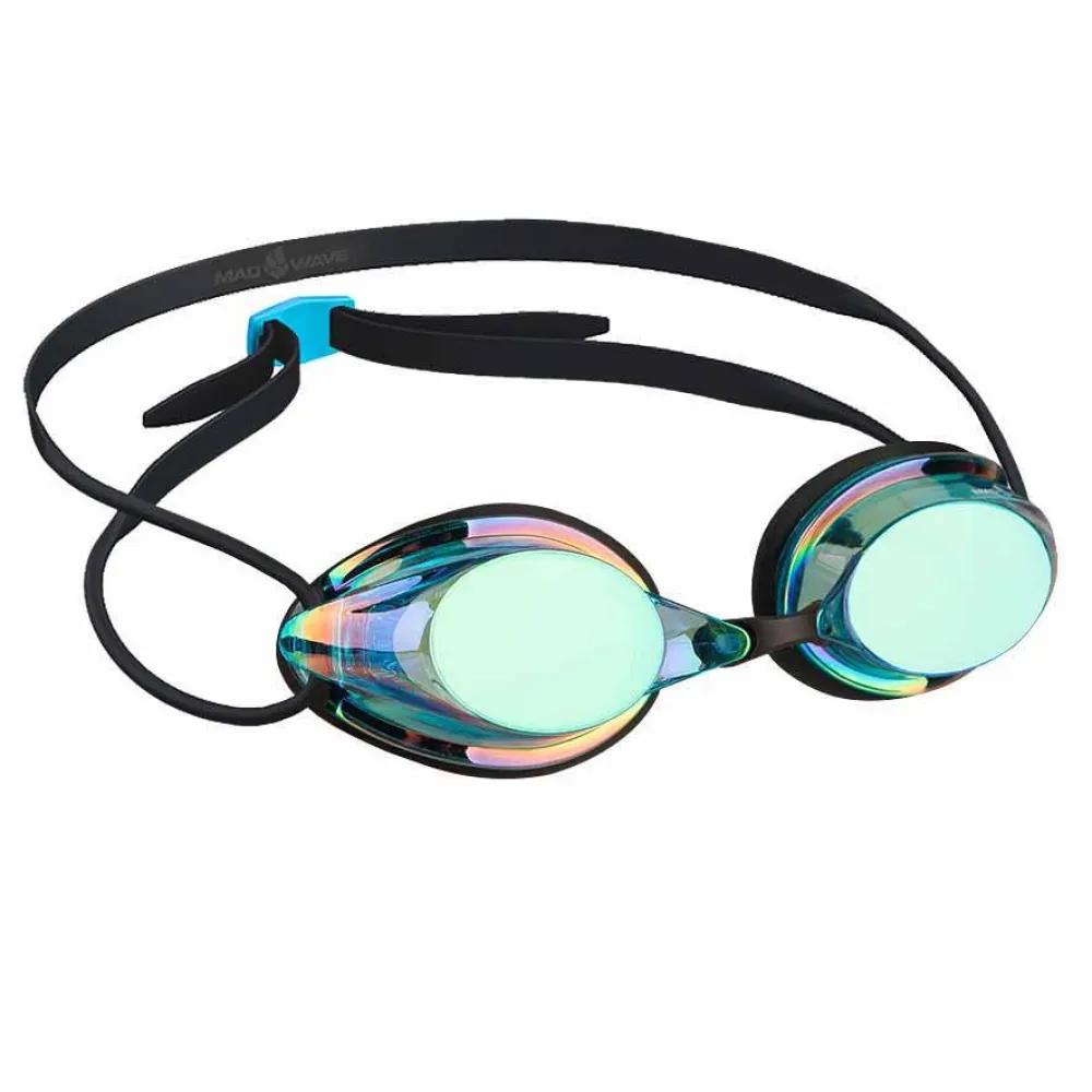 Madwave Пластиковые очки для плавания с зеркальным покрытием Streamline Rainbow