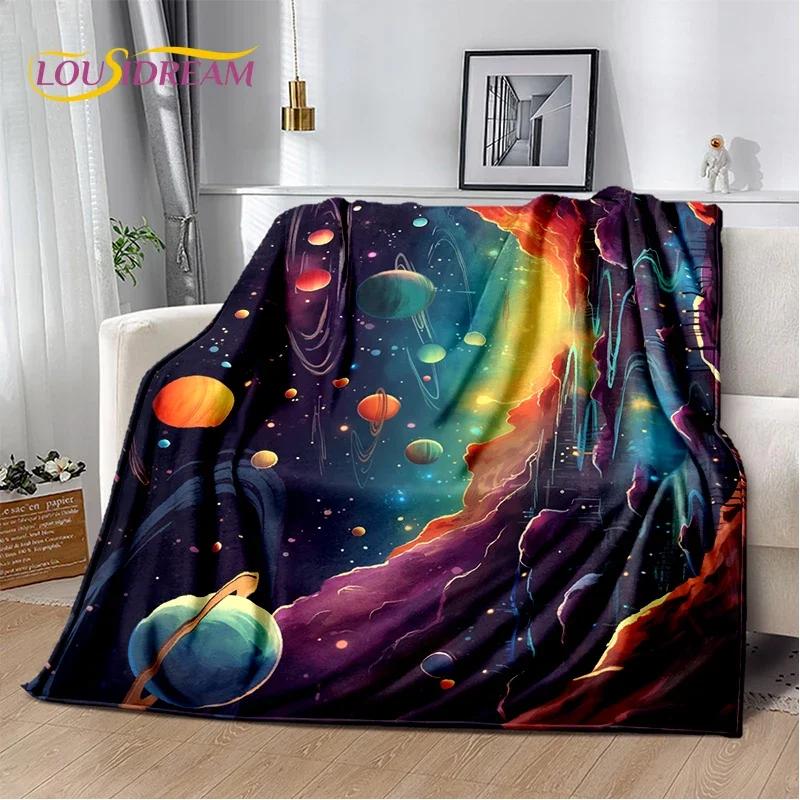 Gift Universe Space Stars Black Hole Galaxy Earth Milky Way Soft Blanket,Soft Throw Blanket for Home Bedroom Bed Sofa Cover Kid