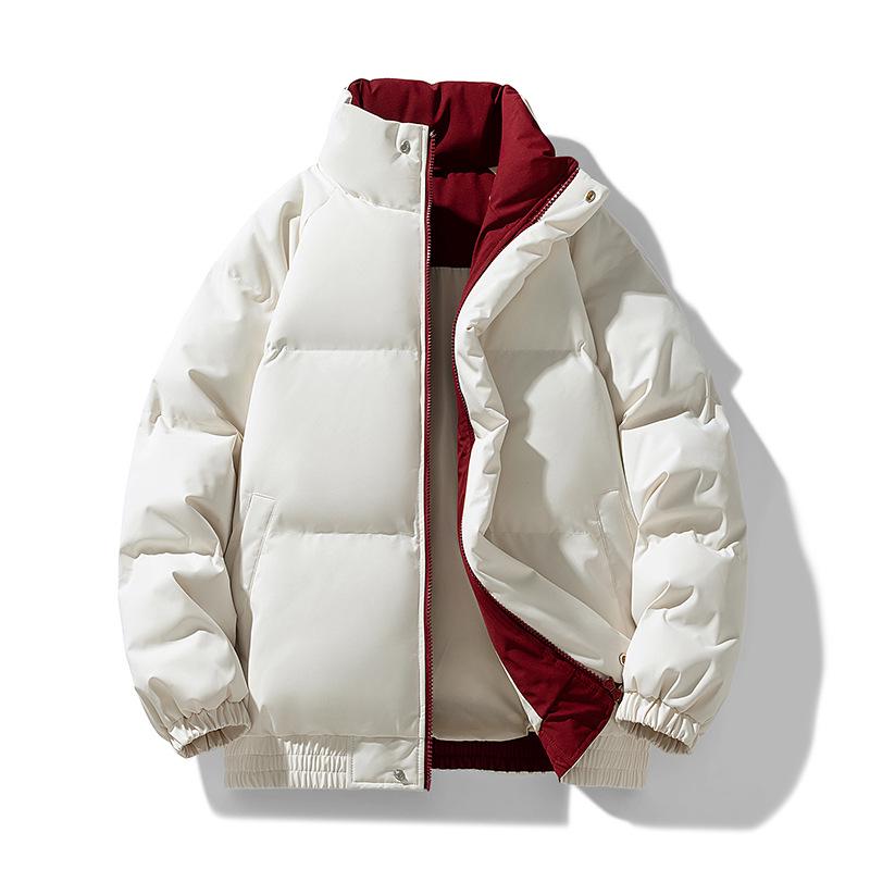 FANSET Trendy Unisex Cotton Padded Autumn/Winter Jacket - Stylish, Warm, and Thickened Bread Coat 3XL [180-200 lbs]
