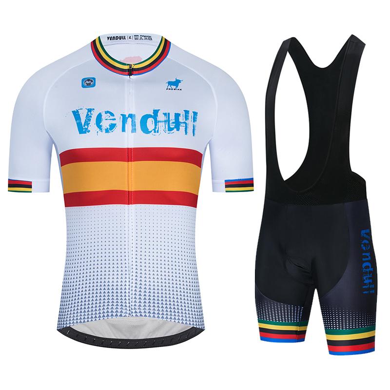 Vendull 2025 cyklistický dres sada letní Španělsko MTB cyklistické oblečení uniforma Maillot Ropa Ciclismo muži cyklistické oblečení oblek Hombre
