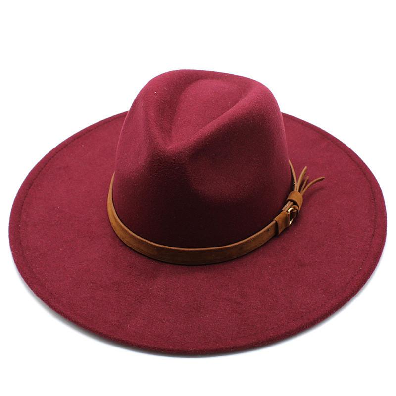 Style Wool Felt Hat With Wide Brim For Men And Women Summer Sun Protection