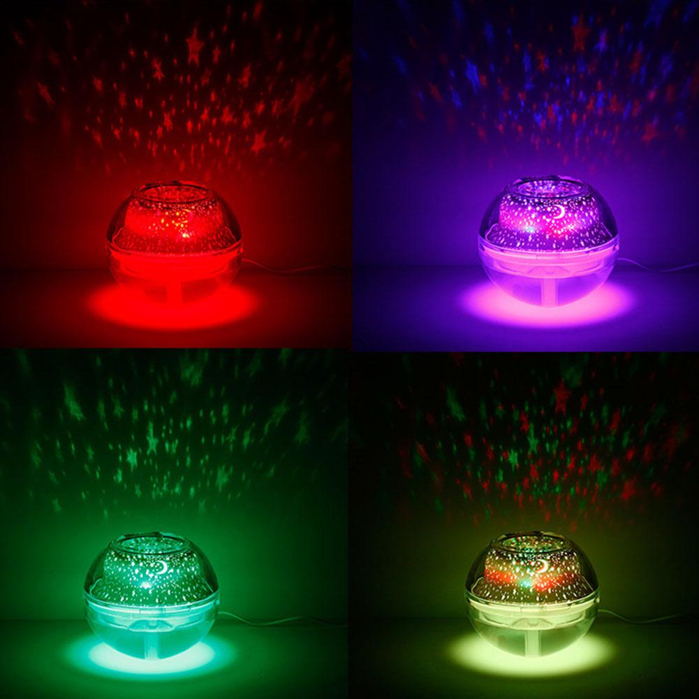 500ML USB 7Colors LED Crystal Projection Diffuser Mist Humidifier Aromatherapy Diffuser for Home Mist Maker