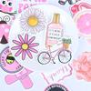 50Pcs Cartoon Pink Girls Stickers Diy Suitcase Laptop Guitar Bicycle Car Decals