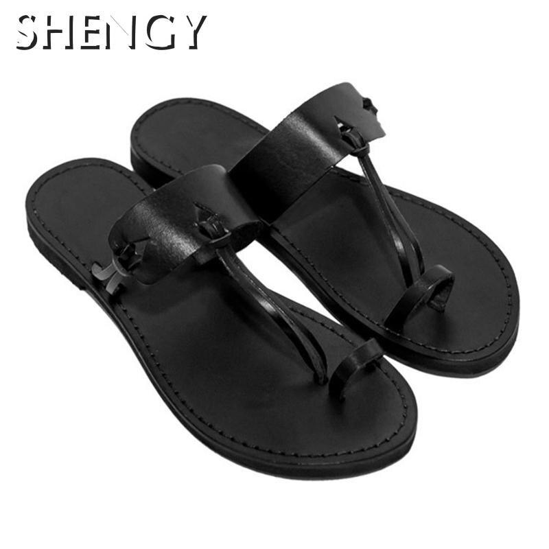 Купить Retro Sandals Men'S Summer Beach Casual Shoes Neutral Gladiator Flat  Sandals Outdoor Ladies Slippers Open Toe Large Size 48 | Joom
