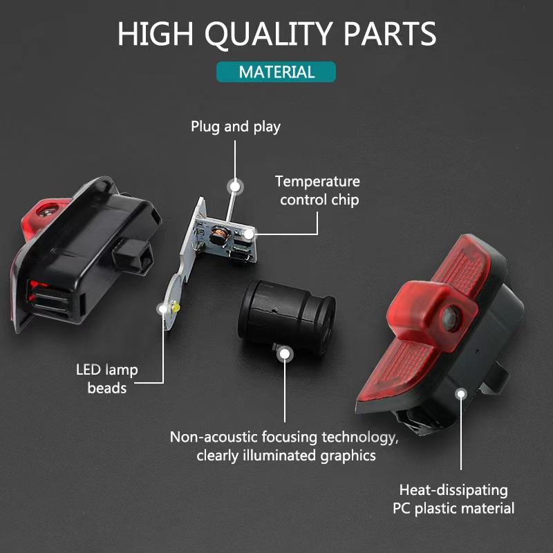 Car Accessories For Mercedes Benz C Class W204 C180 C40 C63 C200 C220 C260 C300 C450 Led Emblem Lamps Car Door Welcome Lights AS1