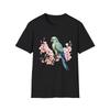 Floral Bird Graphic Tee, Spring Shirt, Animal Lover Gift, Casual Wear, Nature