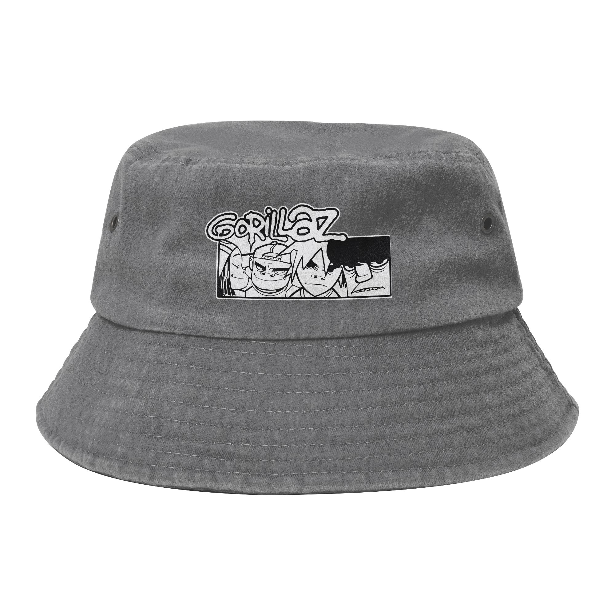 Music Band Gorillaz Bucket Hat for Girl Vocation Sun Hats Fashion Lightweight for Vacation FisherUnisex Cap Ispoti Hat One Size