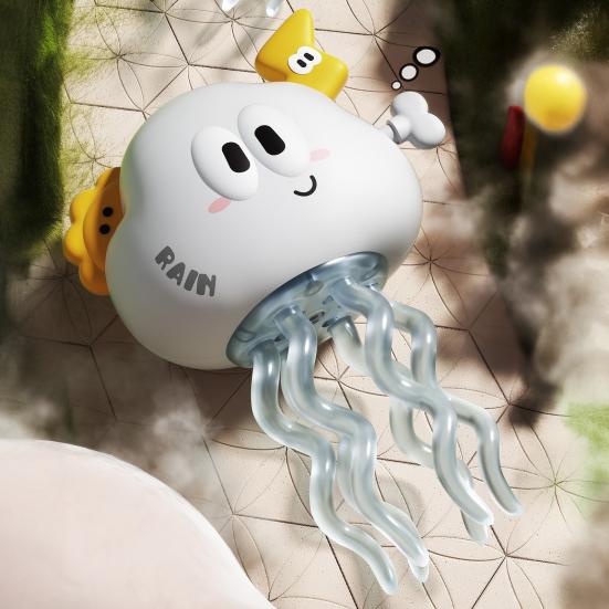 Wind-up Dancing Cloud Toy Educational Clockwork Spring Rainy Cloud Toy Toddlers Boys Girls Interactive Crawling Cartoon Cloud Toy