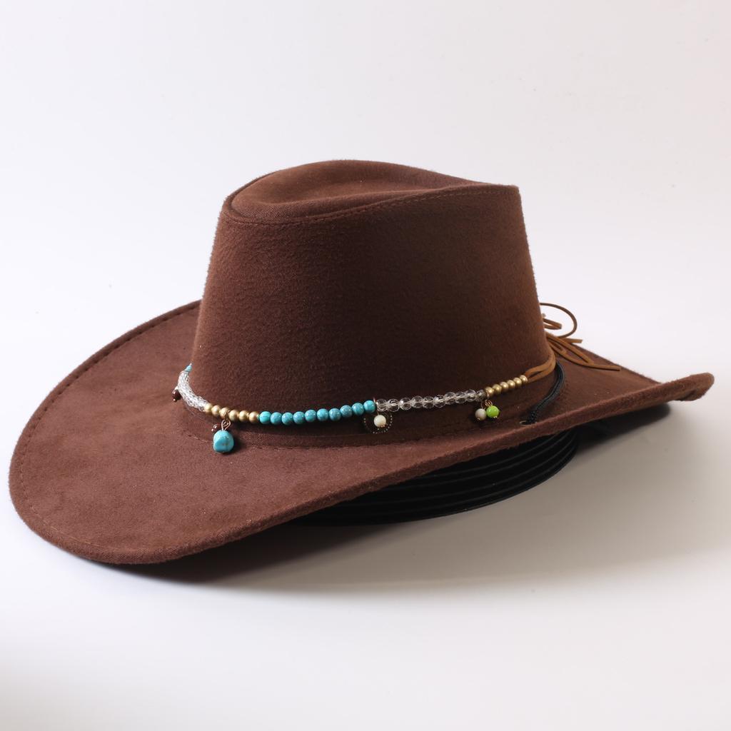 Popular European and American Classic Big-brimmed Western Cowboy Hat Men's and Women's Outdoor Fashion Anti-sun Cowboy Hat Jazz Hat