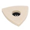 5PCS Triangular Wool Polishing Pad 3.1 Inch Felt Polishing Pads with Alloy Steel Base for Oscillating Tools Metal Stone Surface Detailing Work