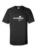 Interflug White Vintage Logo German Airline Black Cotton T-Shirt