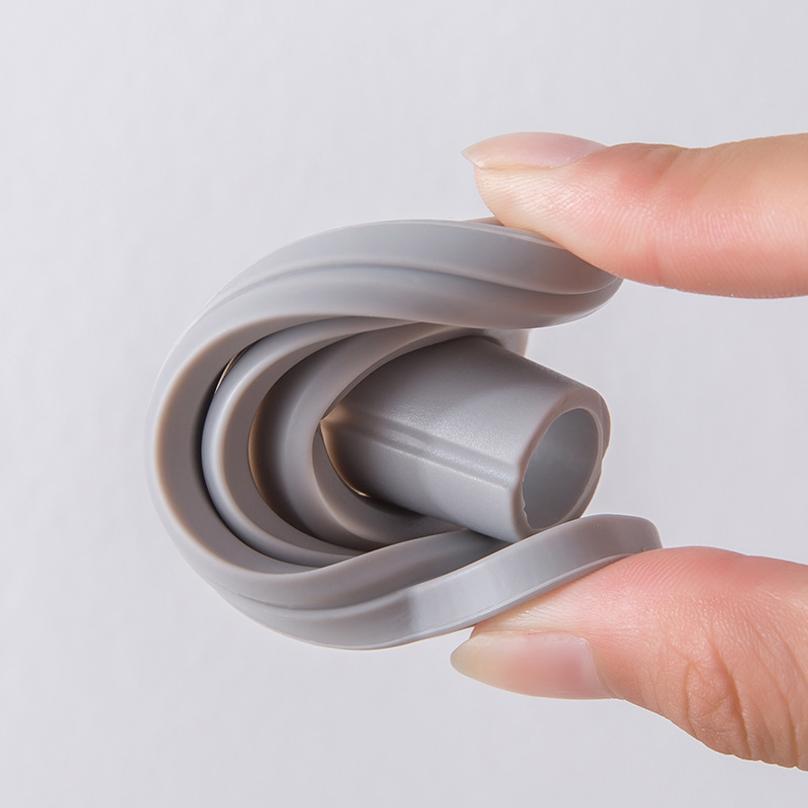 1 Pcs Silicone Folding Funnel Retractable Household Liquid Sub-mini Funnel White Grey Funnel Kitchen Gadget