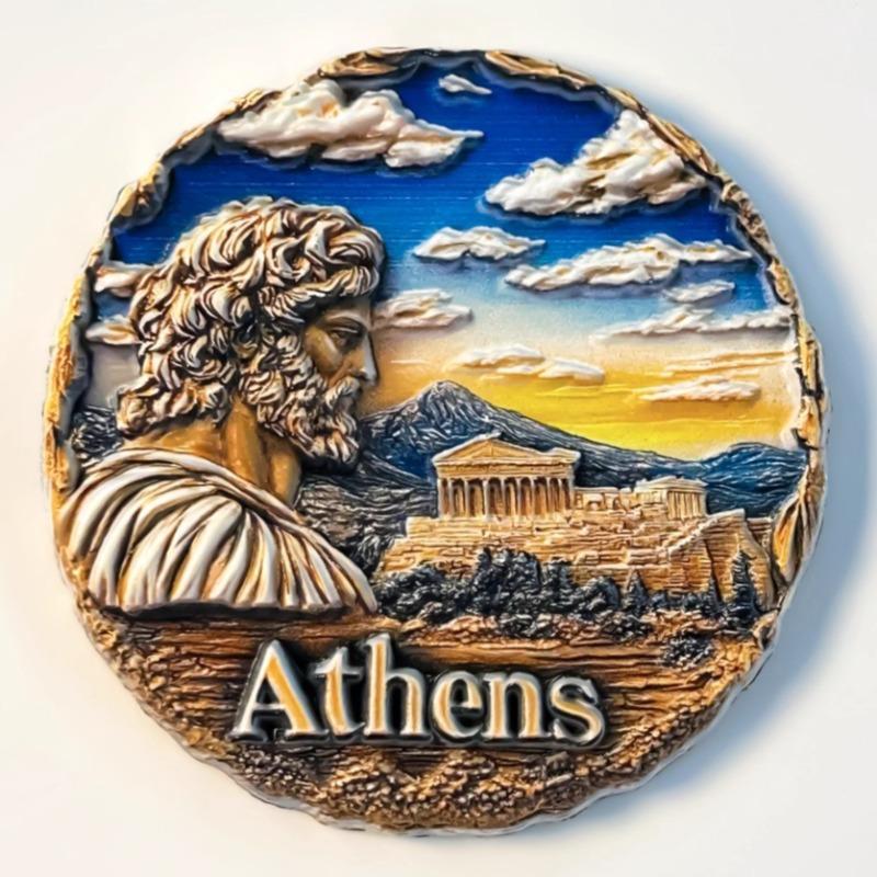 Griechenland Souvenirs Athen Parthenon Tempel Santorini Kühlschrankmagnete Heimdekoration Hochzeitsgeschenke Zeus Kühlschrankaufkleber