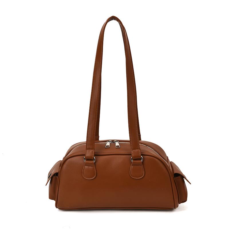 Niche Retro Handheld Underarm Bowling Bag - Women's 2025 Multi-Pocket Single Shoulder Pillow Bag