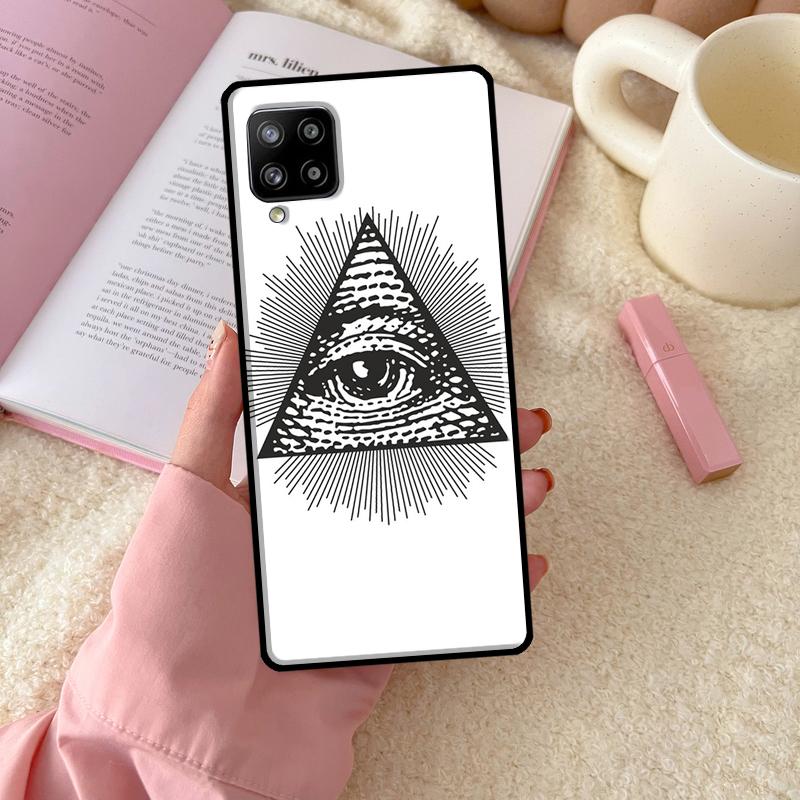 Illuminati Eye Occult Pyramid For Samsung Galaxy A54 A34 A14 A52 A32 A12 A13 A33 A53 A15 A16 A26 A36 A56 A06 A35 A55 Case