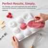 New 6 Cavity Raspberry Mousse Cake Baking Mold Fruit Shaped Dessert Silicone Mold For Chocolate Pudding Decorating Tools 1PC