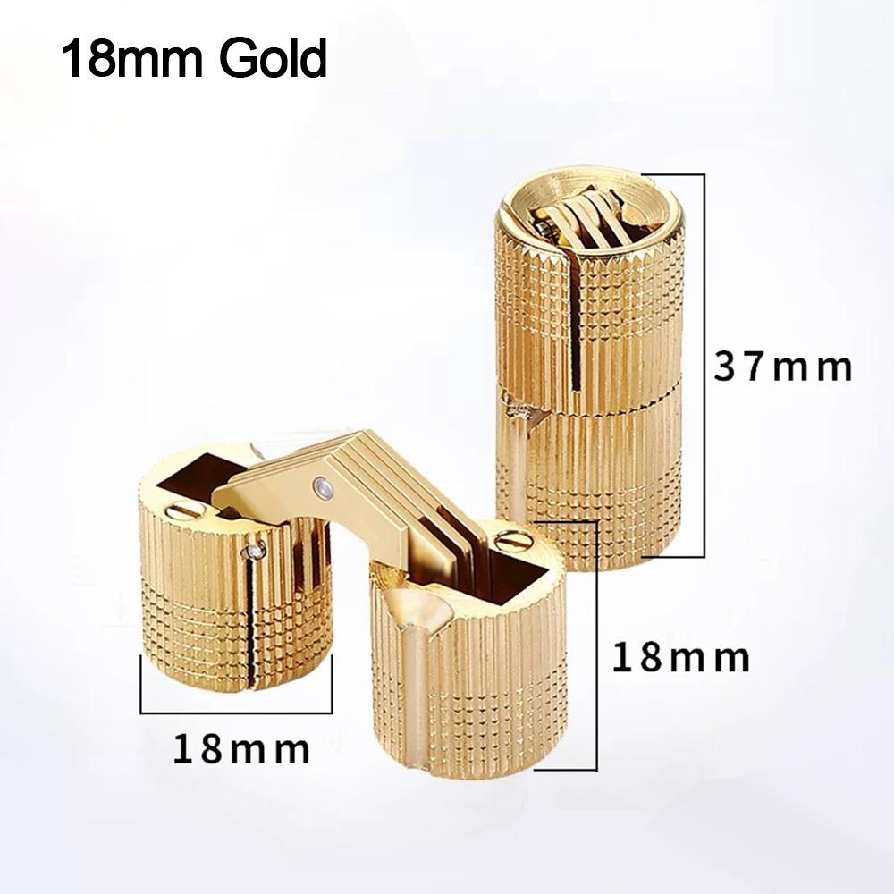 8-18mm Brass Hinges Invisible Furniture Hinges New Hardware Door